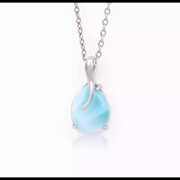 ❤️🌟HOST PICK🌟Larimar water drop necklace❤️ - Picture 1 of 14
